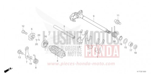 GEARSHIFT DRUM CRF300LRAM de 2021